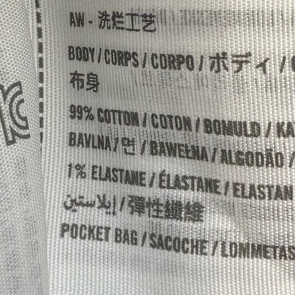 ABERCROMBIE & FITCH Denim Skirt Mid Rise Dark Wash NWT Size 28 - Picture 5 of 10